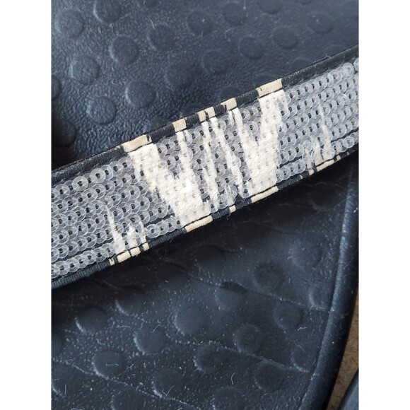 Vionic Tide II Womens‎ Black-White Toe Post Stylish Flip Flop Flats Zebra - Picture 5 of 14